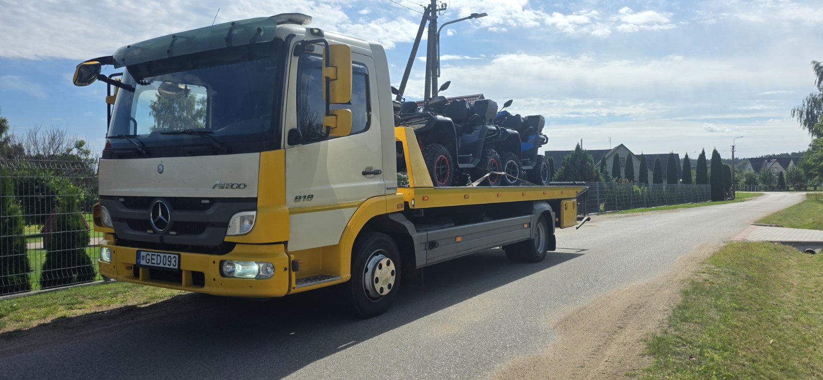 Keturračių transportavimas tralu